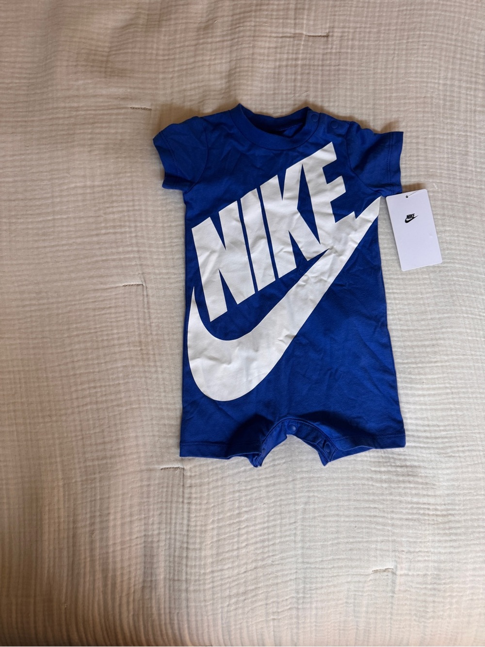 NWT Nike baby onsie blue 6 months